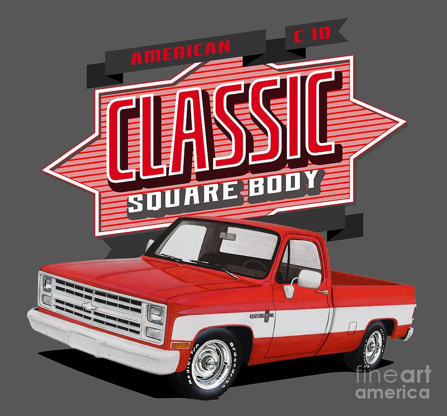 Truck Mixed Media - Classic Square Body by Paul Kuras