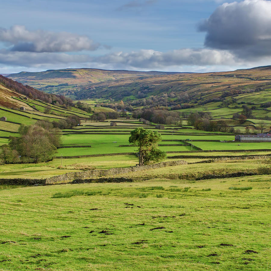 Classic Swaledale Square Mixed Media By Smart Aviation 