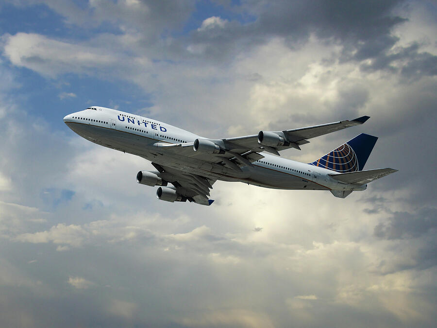 Classic United Airlines Boeing 747 Photograph by Erik Simonsen