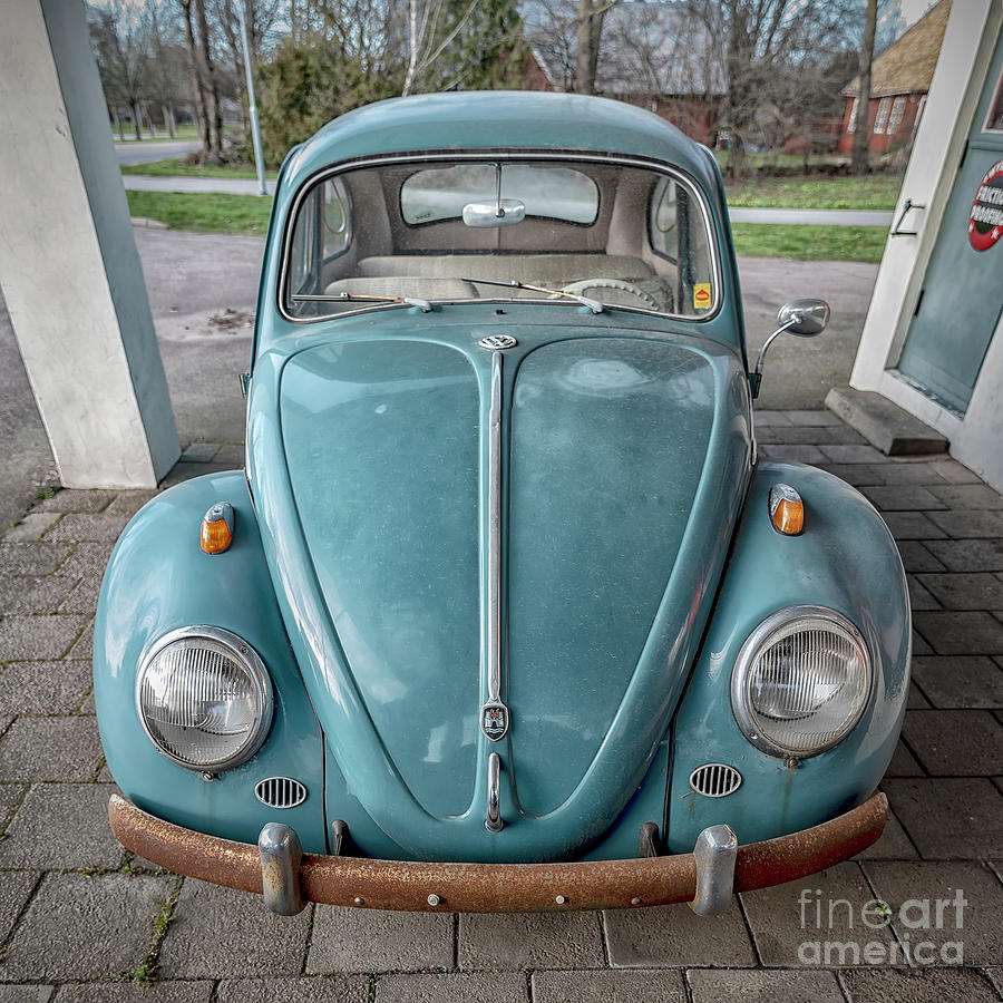 Vintage Photograph - Classic Volkswagon Beetle by Antony McAulay
