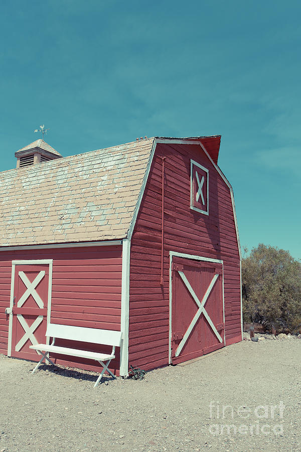 Las Vegas Photograph - Classic Western Red Barn by Edward Fielding