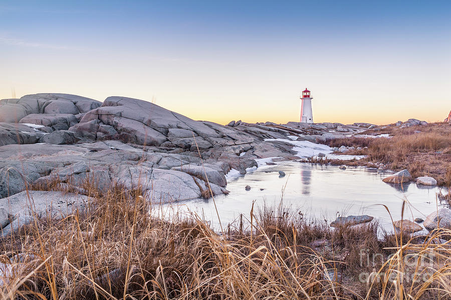 Classic Winter in Peggy's Cove, NS Photograph by Mike Organ Pixels