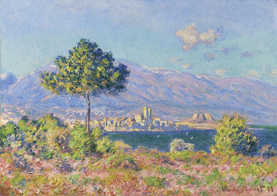Claude Monet French, 1840-1926,  Antibes, view of the Plateau Notre-Dame Painting by Claude Monet