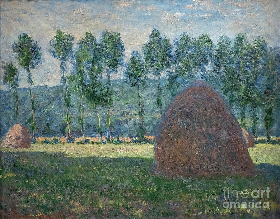 Claude Monet, Haystack Near Giverny Painting by Claude Monet