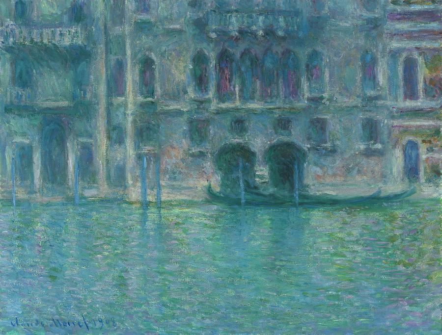 CLAUDE MONET Palazzo da Mula, Venice, 1908. Painting by Claude Monet
