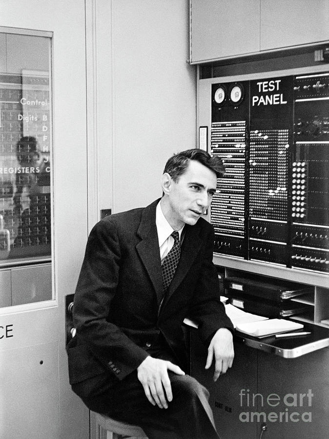 Claude Shannon Photograph by Photo (c) Estate Of Francis Bello/science Photo Library