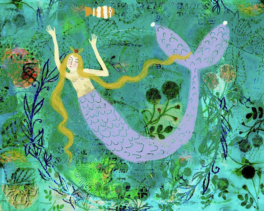 Claudine the Mermaid Painting by Sarah Kiser | Fine Art America