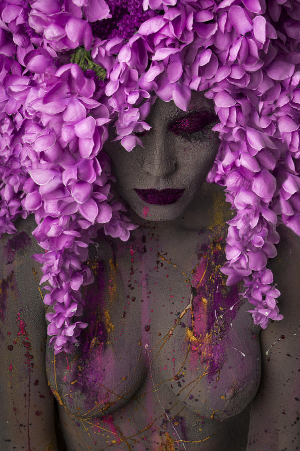 Flower Photograph - Clay & Wisteria... by Alfredo Sanchez