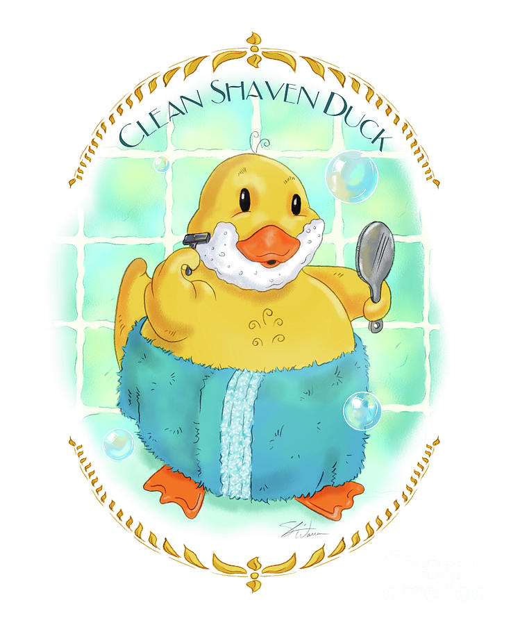 Clean Shaven Duck Mixed Media by Shari Warren