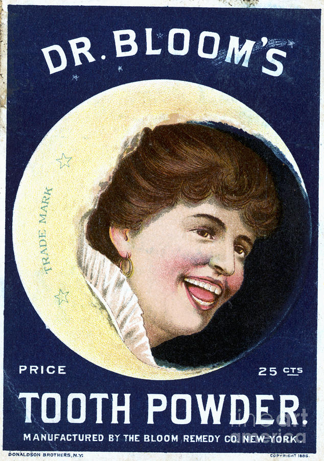 Cleaning Tooth Powder Girl Trade Card Photograph by Bettmann
