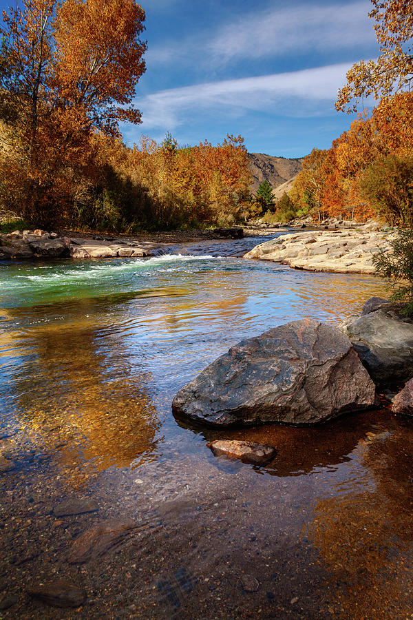 Clear Creek In Autumn by Jeanette Fellows Clear Creek In Autumn by Jeanette Fellows