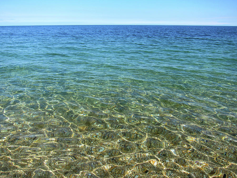 Clear Sea With Blue Sky Photograph by Red Sky