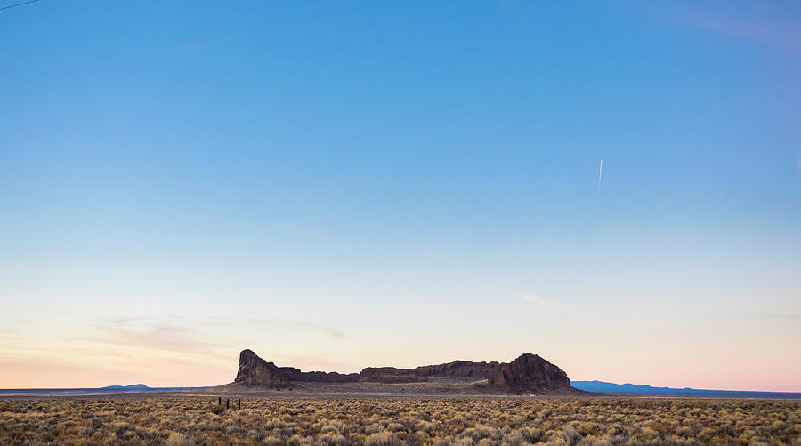 Sports Photograph - Clear Sky Over Fort Rock At Dusk by Joshua Rainey