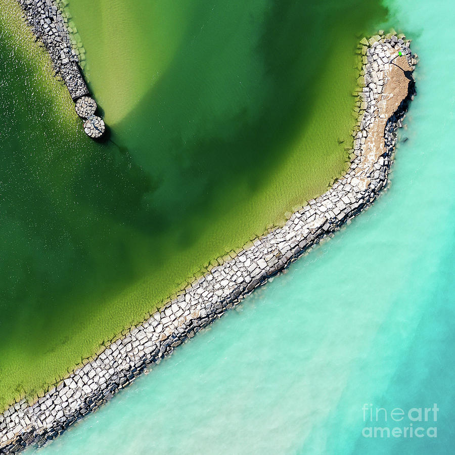Clear Waters In Leland Aerial Photograph