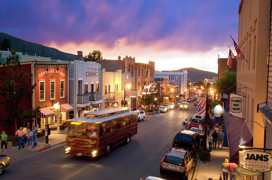 Clearing Storm Over Main Street Park City in Summer. Photograph by Mark ...