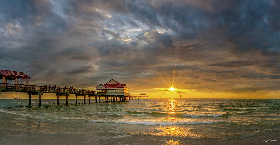 Sunset Photograph - Clearwater Beach Sunset by Lance Raab Photography