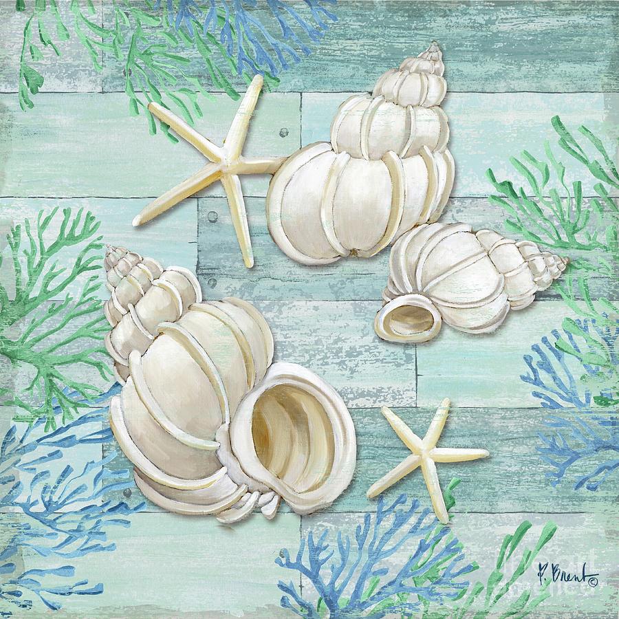 Watercolor Painting - Clearwater Shells III by Paul Brent