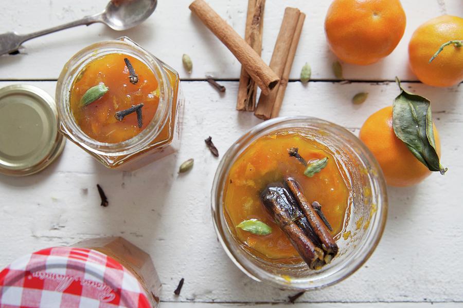 Clementine Jam With Cinnamon, Cloves And Cardamom Photograph by Andr Ainsworth