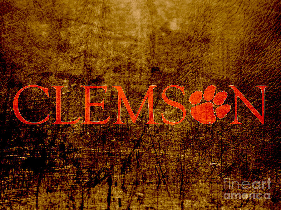 Tiger Digital Art - Clemson Tigers by Steven Parker