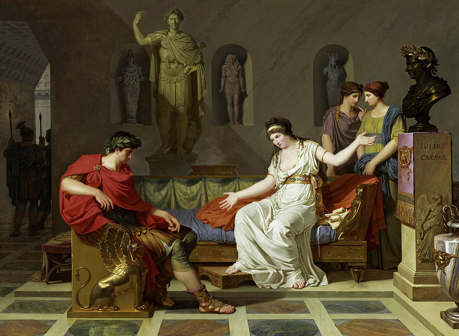 Cleopatra and Octavian, 1788 Painting by Louis Gauffier - Pixels