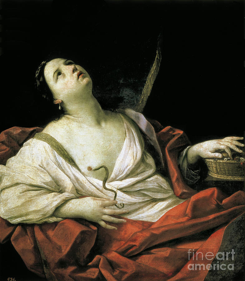cleopatra C. 1635 Painting by Guido Reni