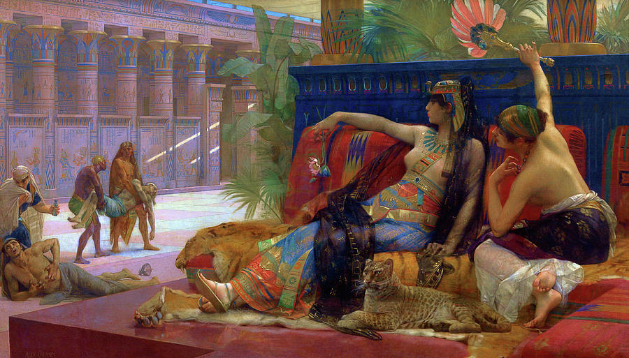 Alexandre Cabanel Painting - Cleopatra Testing Poisons on Condemned Prisoners by Alexandre Cabanel