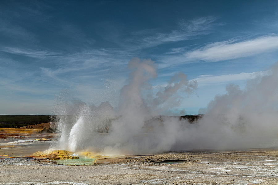 Clepsydra Geyser In Light And Shadow Photograph by Angelo Marcialis ...