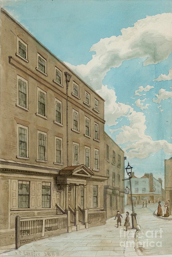 Clerkenwell Close, Numbers 28, 29 & 30 Painting by John Phillipp Emslie
