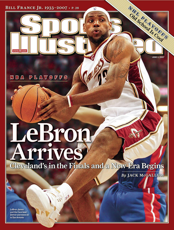 Cleveland Cavaliers LeBron James, 2007 Nba Eastern Sports Illustrated Cover Photograph by Sports Illustrated