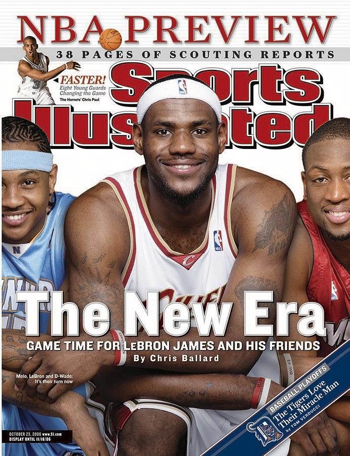 Dwyane Wade Photograph - Cleveland Cavaliers LeBron James Sports Illustrated Cover by Sports Illustrated