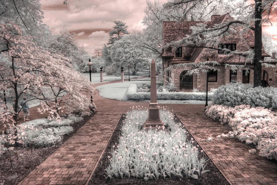 Cleveland Gate House Missouri Botanical Garden infrared Photograph by Jane Linders