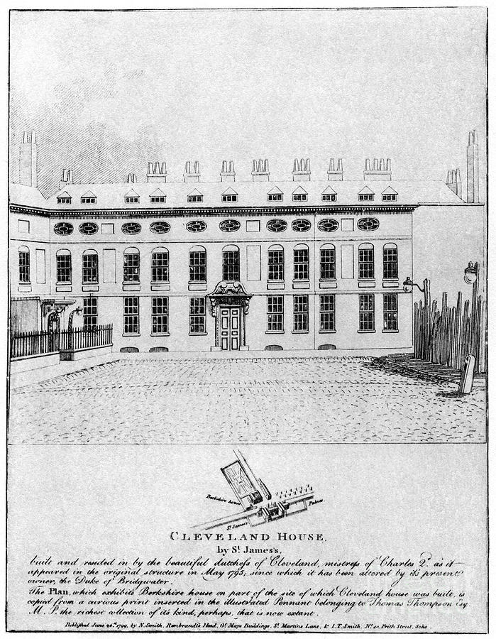 Cleveland House By St Jamess, London Drawing by Print Collector