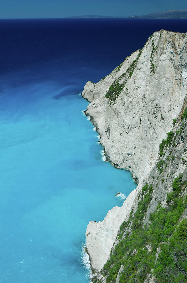 Cliff Edge On Beautiful Coastline Photograph by Aleksandargeorgiev