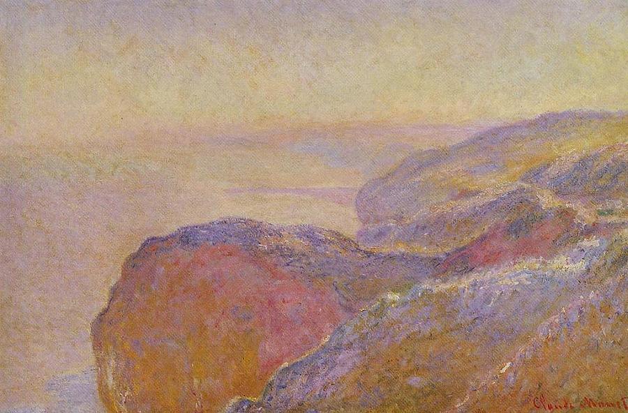 Cliff near Dieppe 2, 1896 Painting by Claude Monet - Pixels