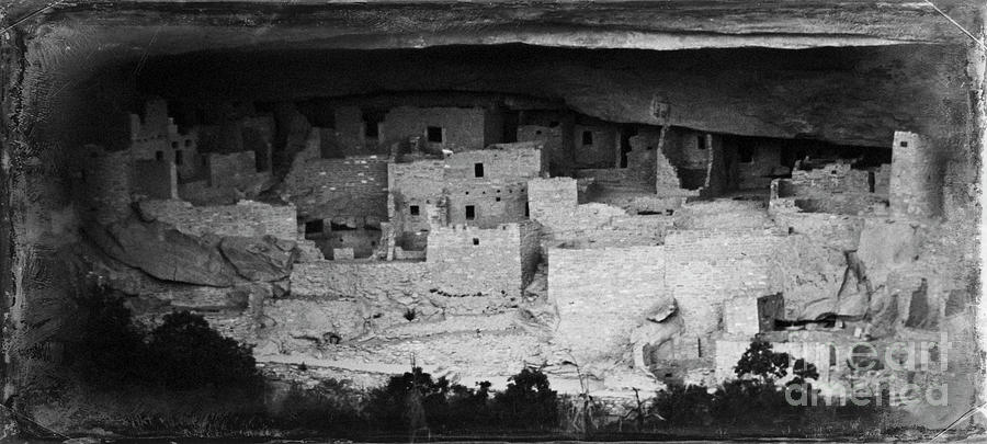 Cliff Palace in Black and White Photograph by Jon Burch Photography