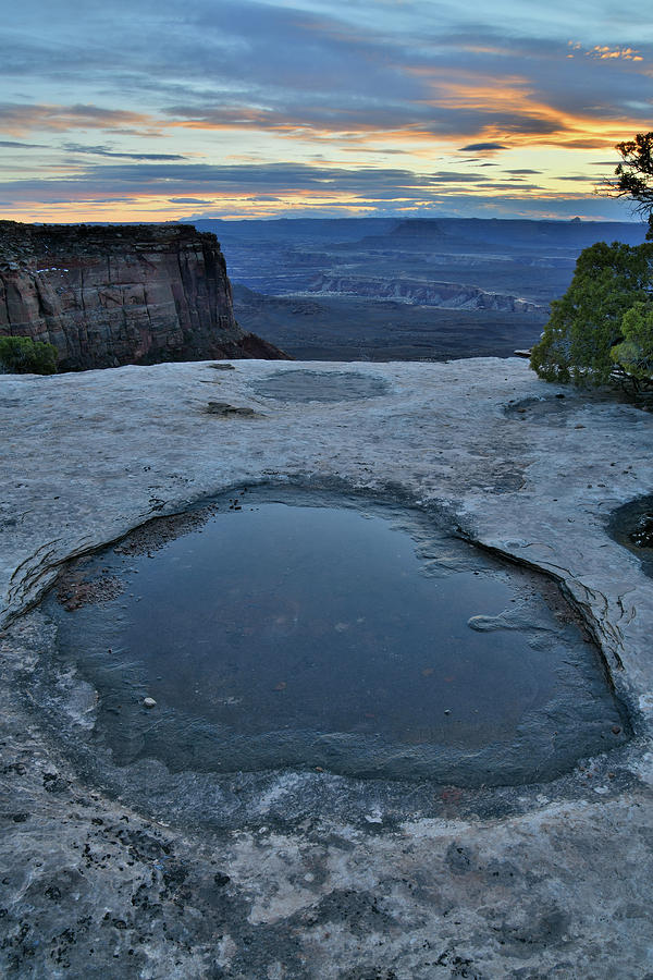 Cliff Pool in Canyonlands National Park Photograph by Ray Mathis