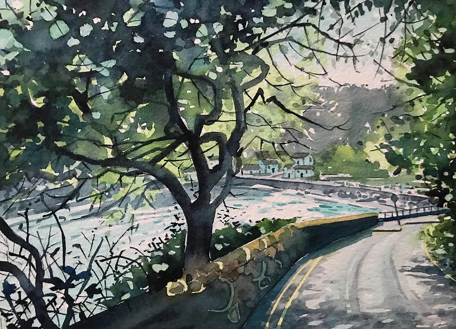 Salcombe Painting - Cliff Road - Salcombe  by Luisa Millicent