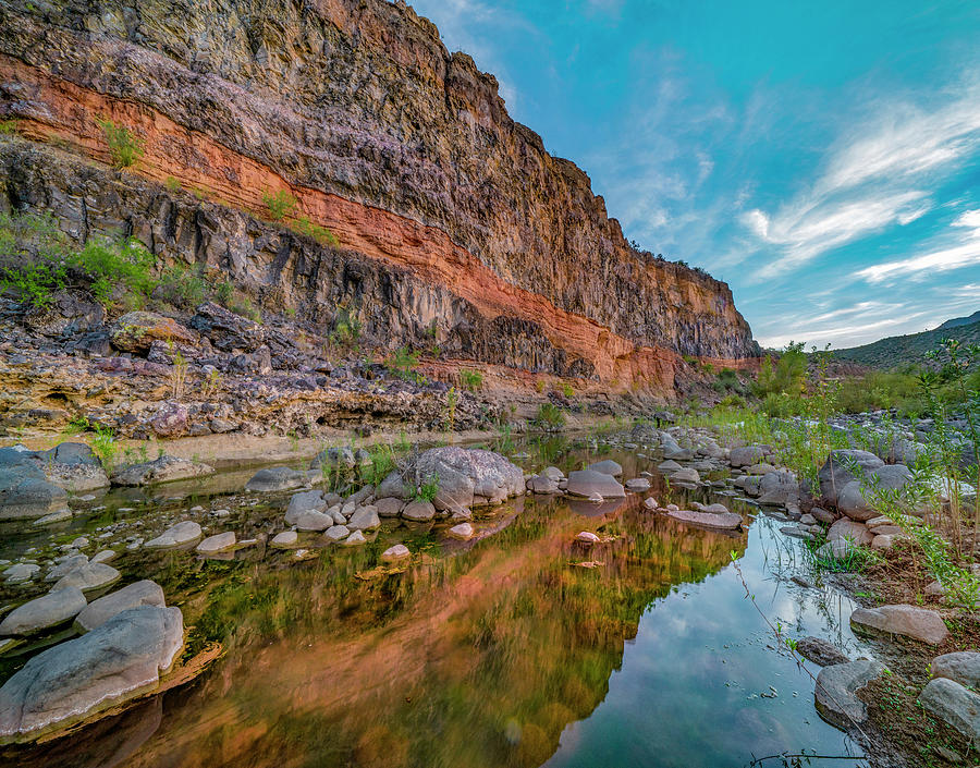 Cliffs Along Burro Creek Photograph by Tim Fitzharris