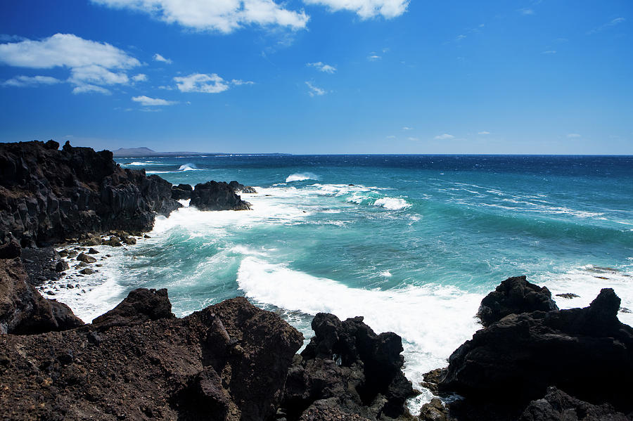 Cliffs And Ocean At Lanzarote Spain Photograph by Cristian Baitg