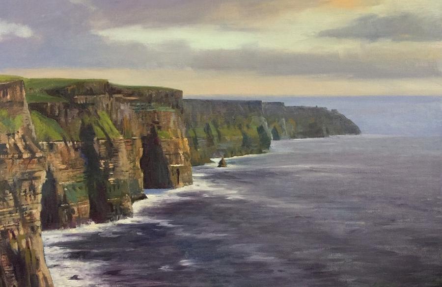 Cliffs of Moher Painting by Dianne Panarelli Miller