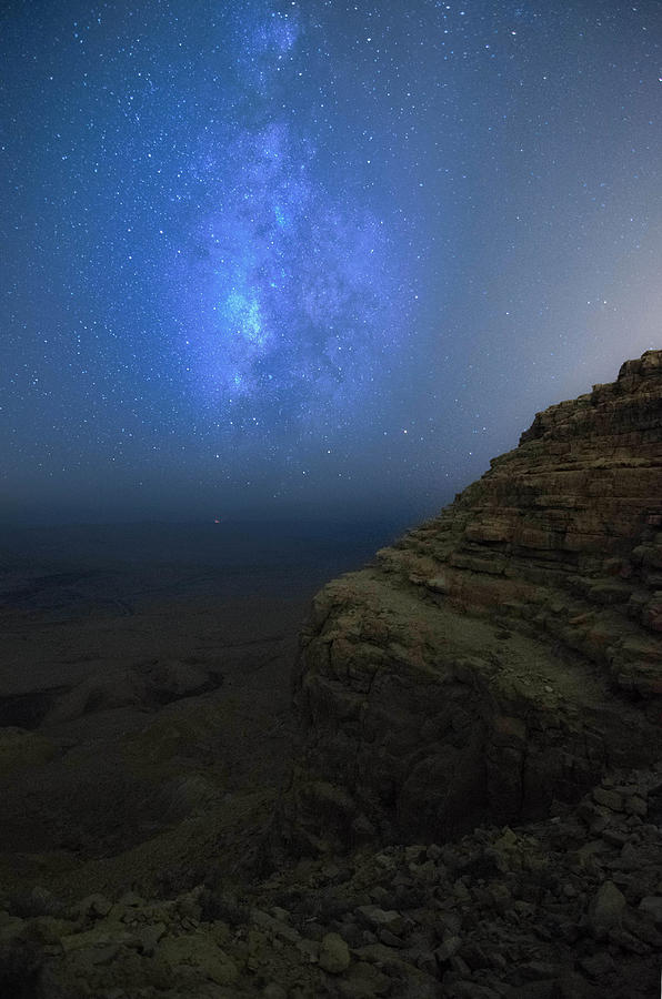 Cliffside Milky Way Shot Photograph by Michael Gal