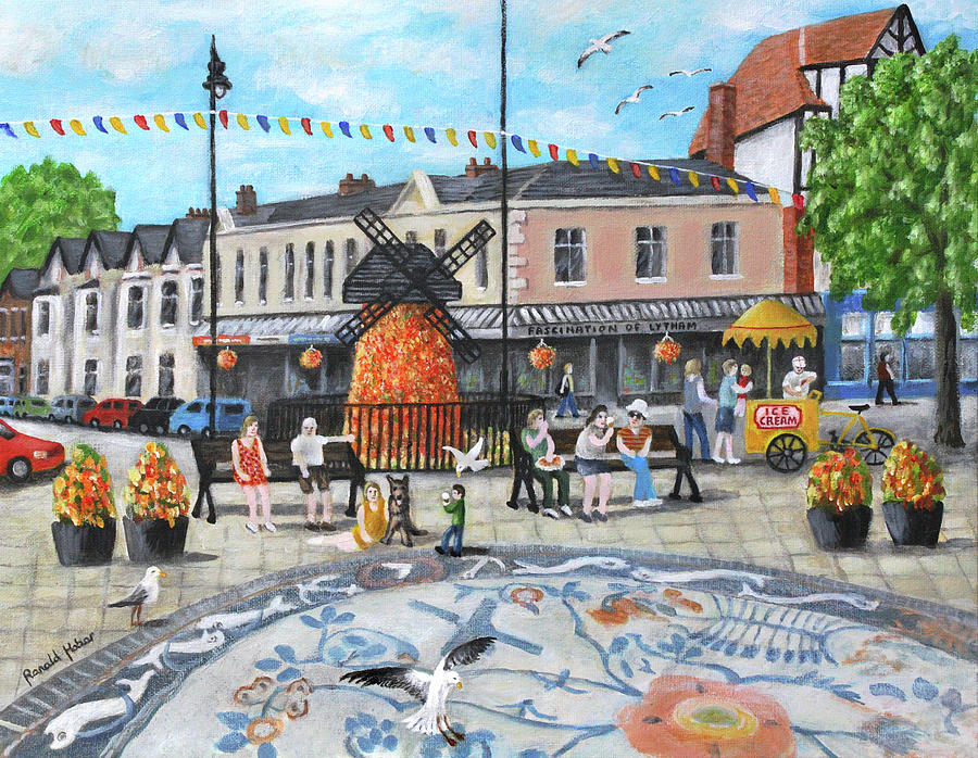 Clifton Square Lytham St Annes On Sea Painting by Ronald Haber