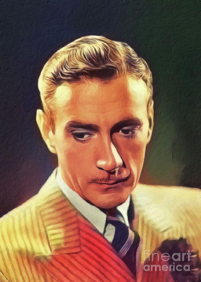 Clifton Webb, Vintage Actor Painting by Esoterica Art Agency