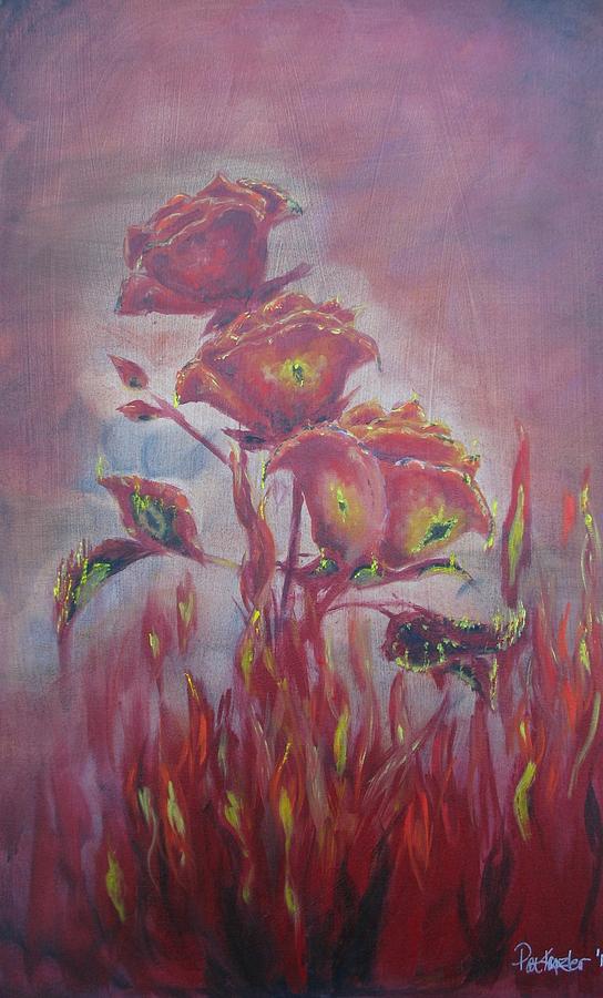 Climate Change The Phoenix Rose Painting by Patricia Kanzler