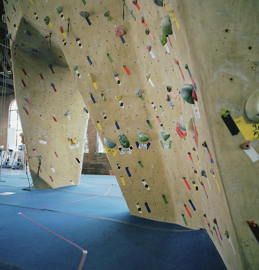 Climbing Wall In Gym Photograph by Victoria Snowber
