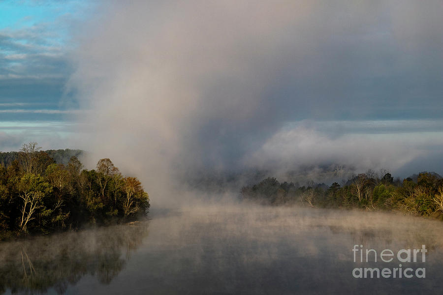 Clinch River with Rising Fog Photograph by Garry McMichael