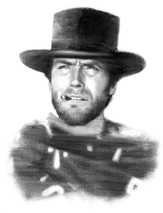 Clint Eastwood Painting by Ilyo Tao - Fine Art America