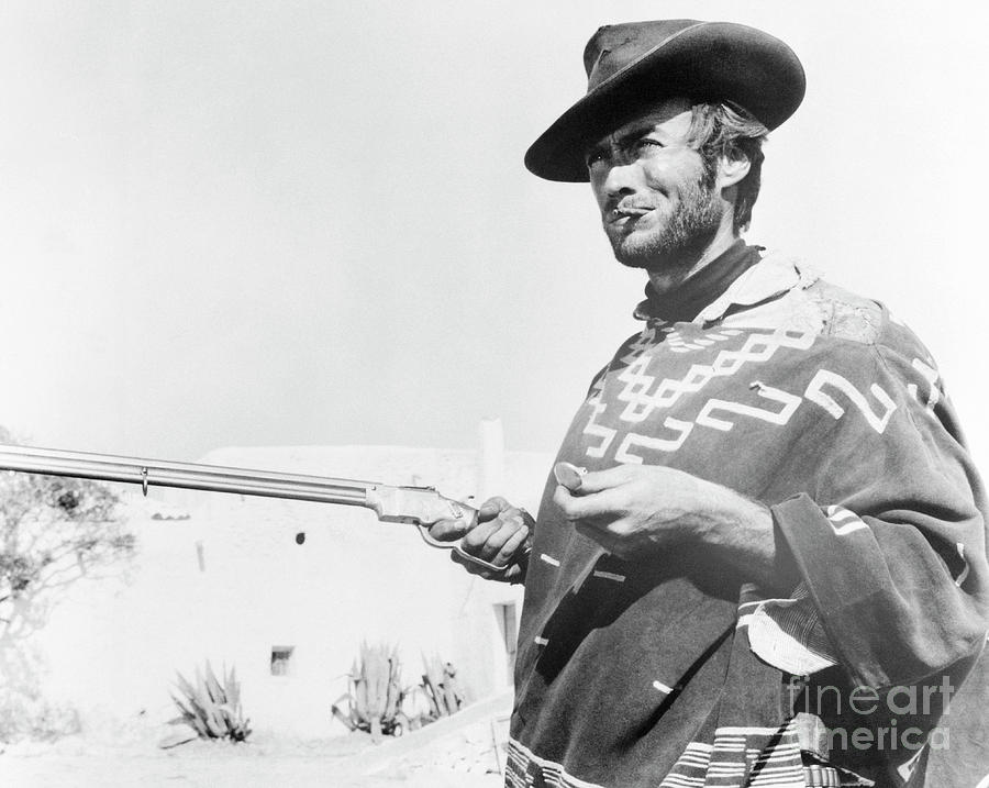 Clint Eastwood In Movie Scene Photograph by Bettmann