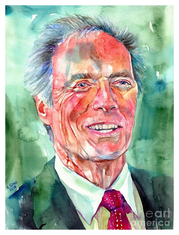 Clint Eastwood Painting - Clint Eastwood painting by Suzann Sines