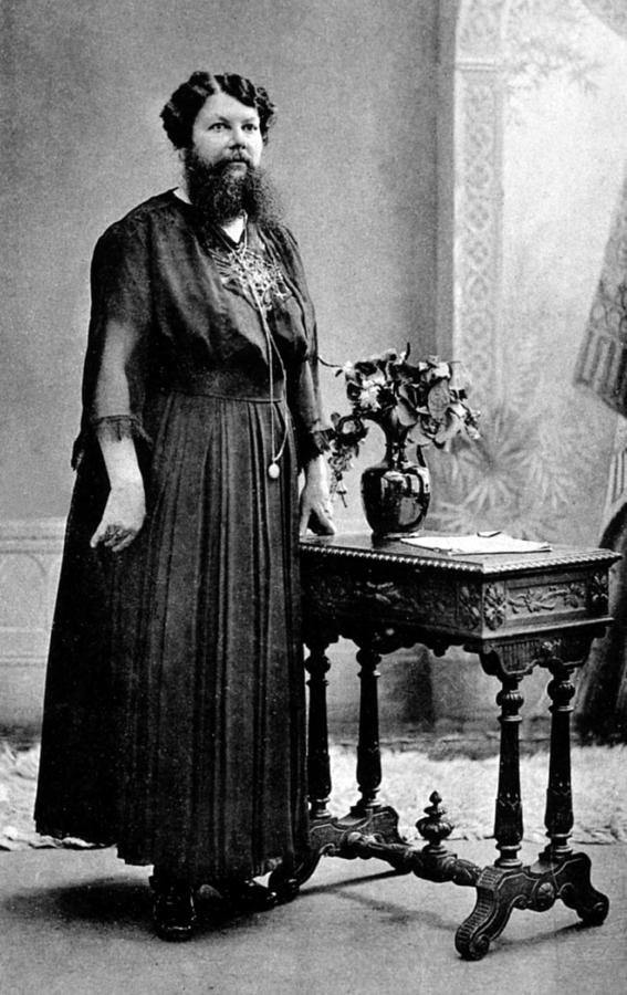 Clémentine Delait, French Bearded Lady Photograph by Science Source